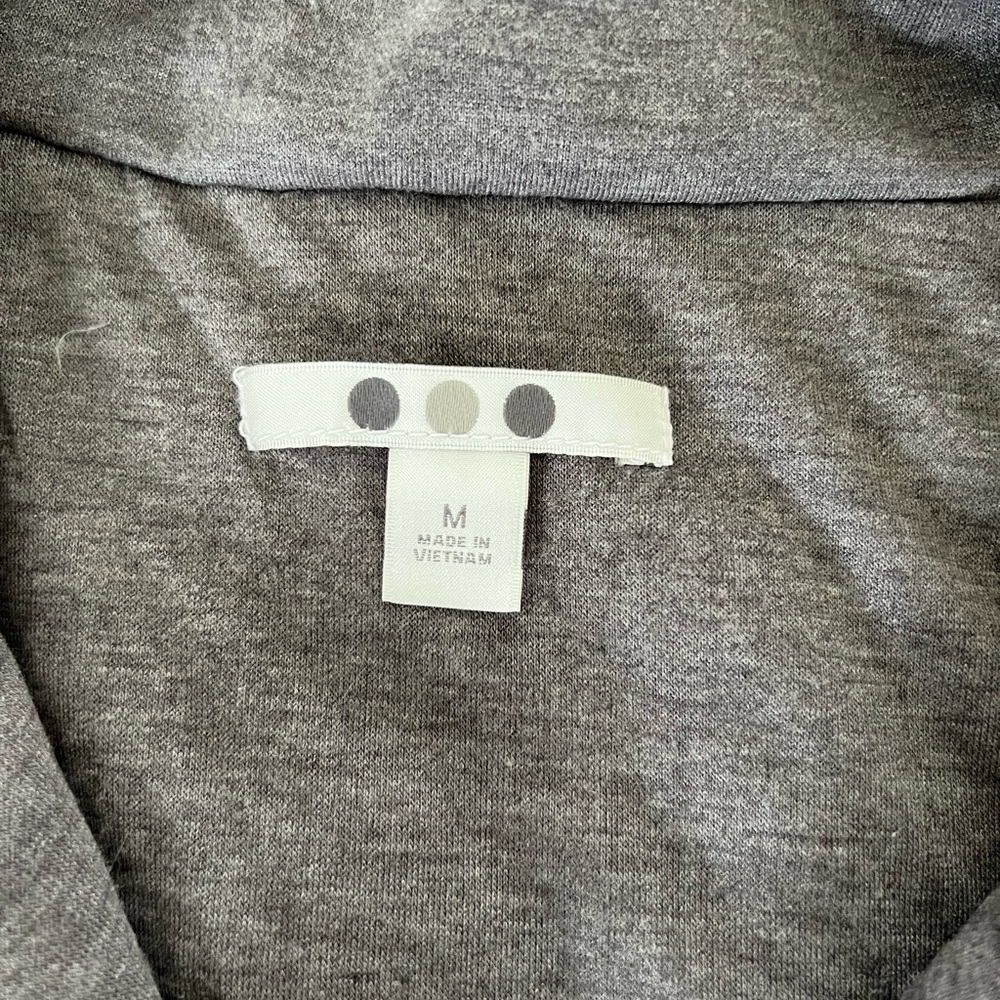 Three Dots Gray Utility Jacket Insulated Design - image 2